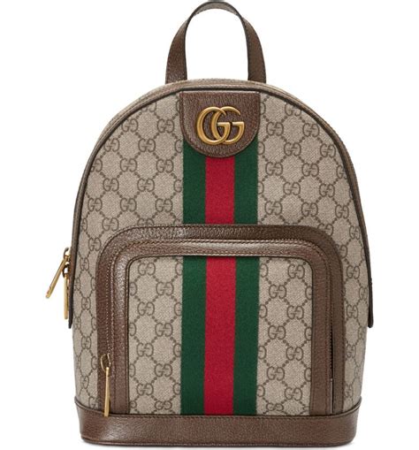 gucci gg supreme small backpack|authentic Gucci backpack.